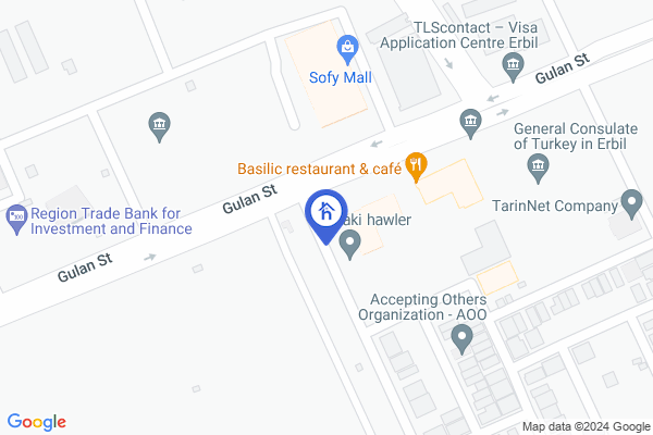 Map Cozy Furnished Apartment in Erbil