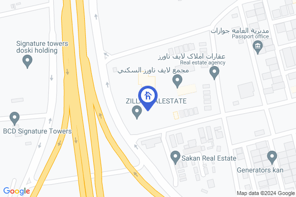 Map Modern 2 bedrooms Apartment in Life Towers
