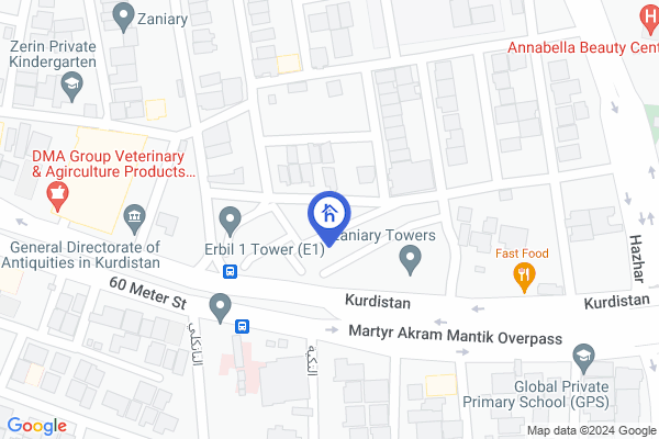 Map Spacious 3-Bedroom Apartment in Zaniary Towers