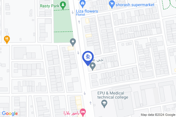 Map Spacious house in Erbil with 5 bedrooms