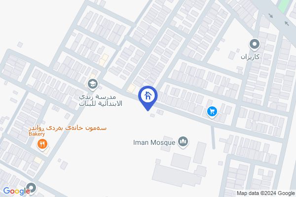 نەخشە خانوو بەرامبەر باخچە