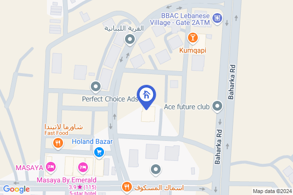 الخريطة شقة مؤثثة للإيجار