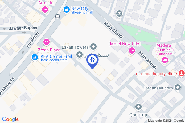 الخريطة شقة مؤثثة للإيجار