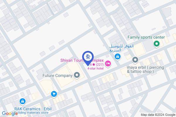 Map Spacious family house in Erbil