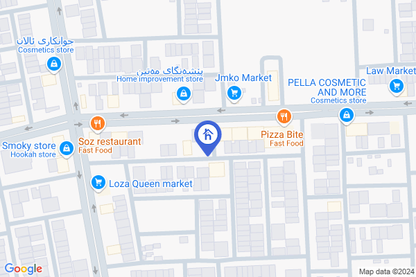 Map Spacious 6-Bedroom House in Erbil