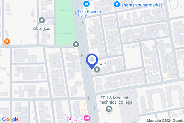 Map Modern 4-bedroom house in Rasty