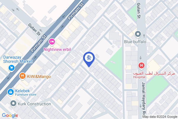 Map Spacious 6-Bedroom House in Erbil
