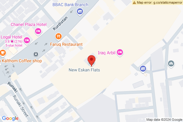Map Cozy 3-BR Apartment in Erbil