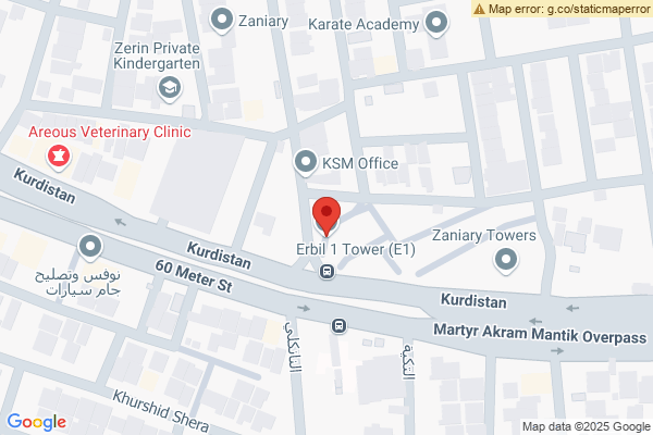 Map Cozy apartment in Erbil One Tower