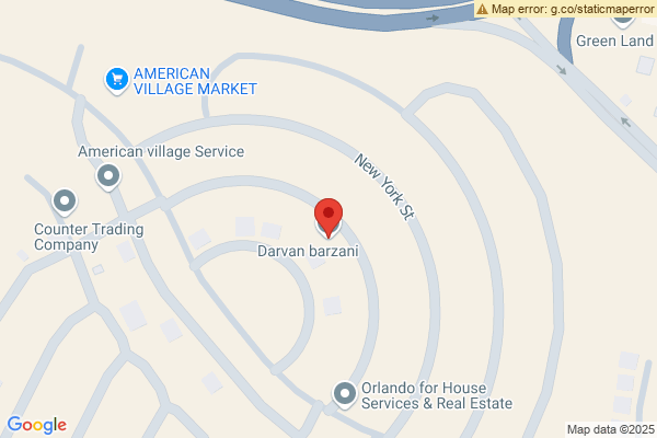 Map Villa for sale Opposite Garden in American Village
