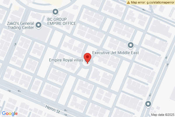 Map Modern Villa in Empire Royal Villa