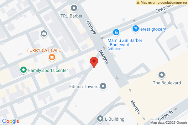 Map Modern Apartment in Queen Tower