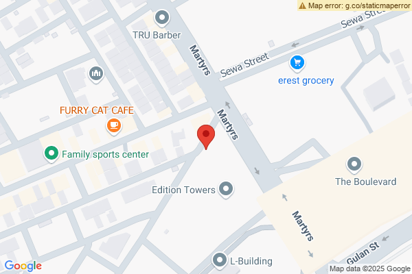 Map Modern Furnished Apartment in Queen Tower