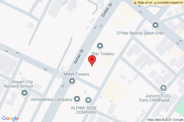 Map Elegant Furnished Apartment in Erbil