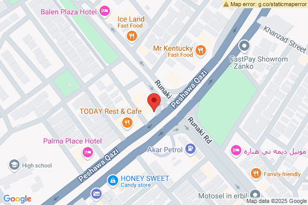 Map Spacious Showroom in Erbil