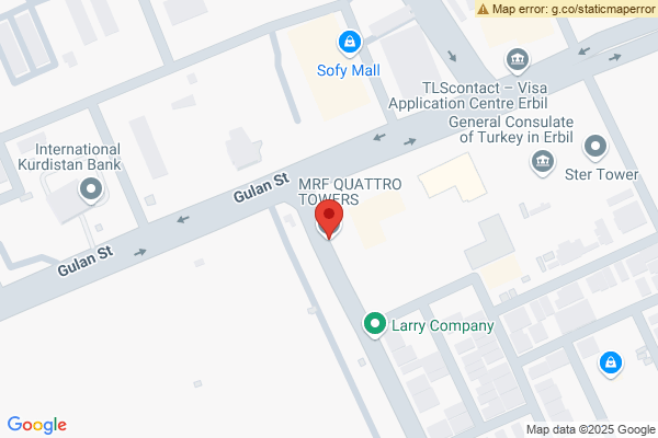 Map Modern Furnished Apartment in Erbil