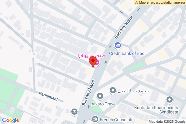 الخريطة قطعة أرض تجارية في أربيل، 755م²