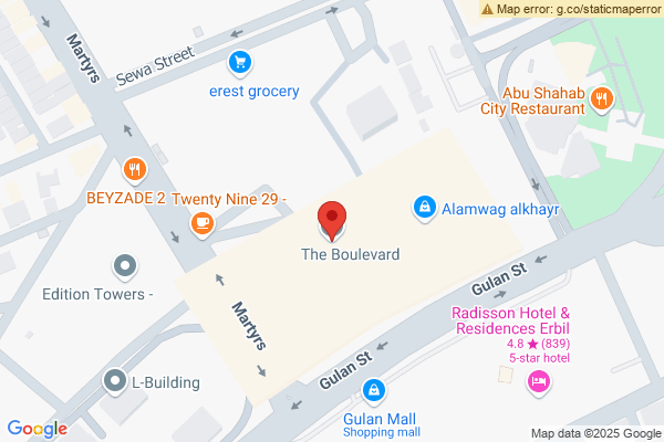 Map Modern Apartment in Boulevard