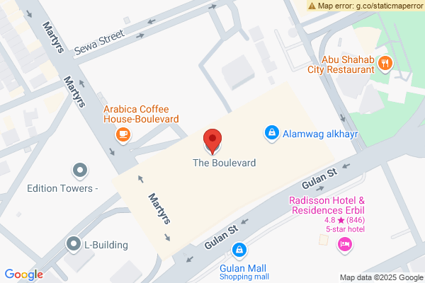 Map Elegant Studio in Prime Boulevard Location