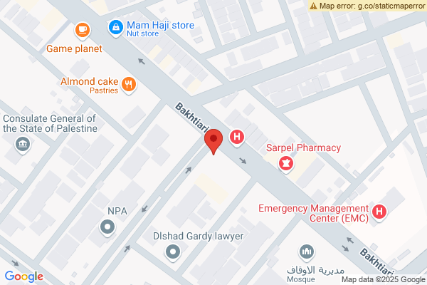 Map Spacious commercial property in Erbil
