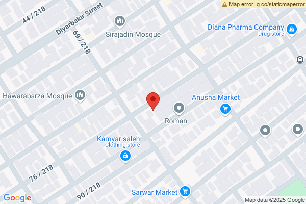 Map Residential Plot (width 8m)