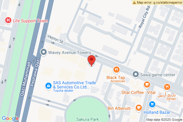 Map Modern Erbil apartment with 3 bedrooms