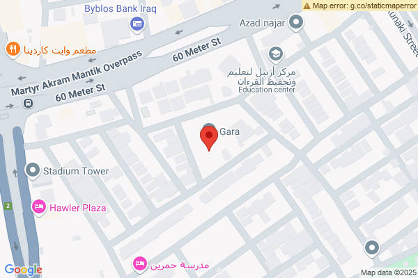الخريطة منزل للبیع في حي کوماري قرب شارع 60 متري