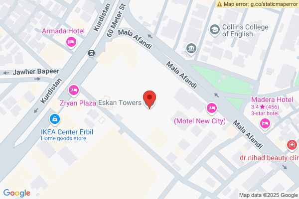 Map Modern Rental Apartment in Eskan Towers