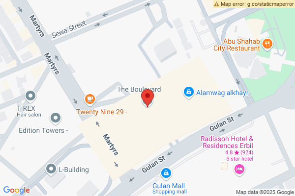 Map Modern 1 Bedroom Apartment in Boulevard