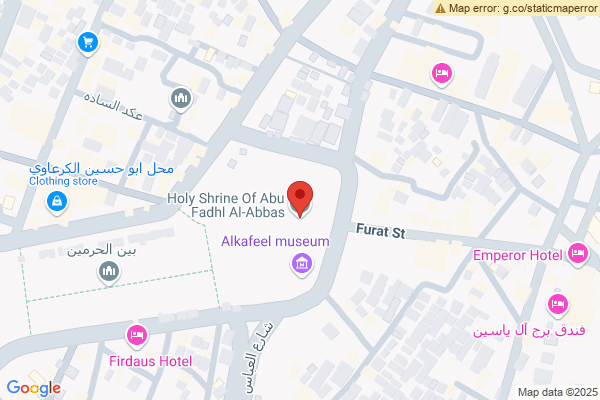 الخريطة قطعة أرض سكنية في العباسية، كربلاء