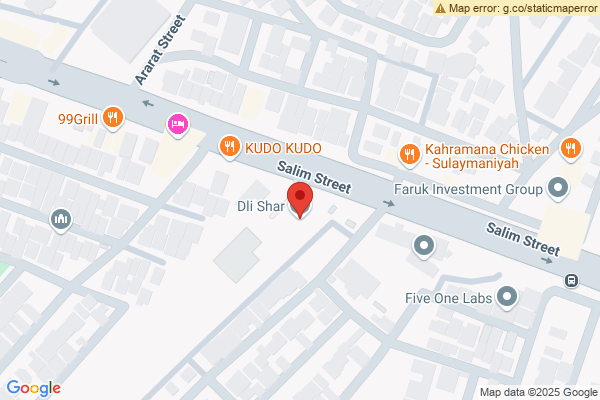 Map Spacious Apartment in Sulaymaniyah, Dli Shar