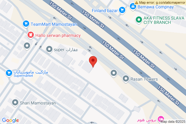 Map Modern 2 Bedroom Apartment in Erbil