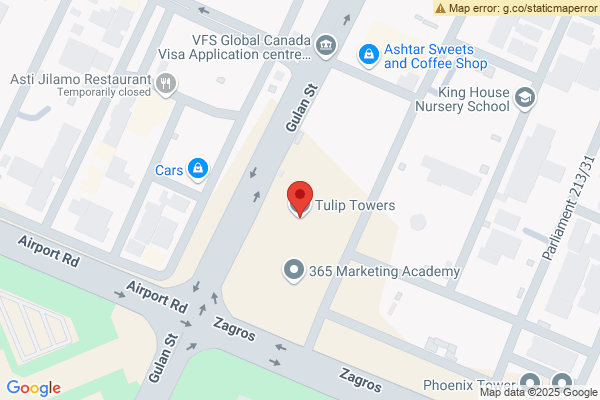 Map Modern Apartment in Tulip Towers