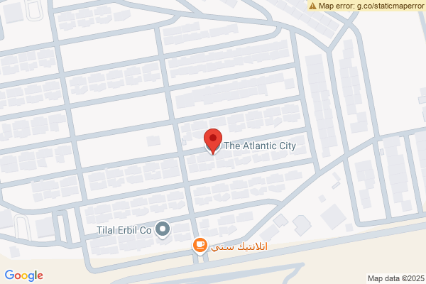 Map Modern 1-Bedroom Apartment in Erbil