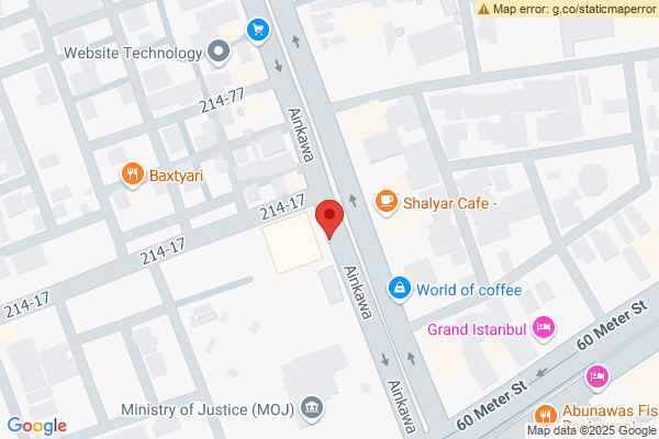 Map Modern Apartment for Rent in Erbil