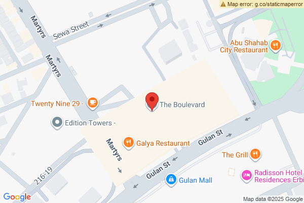 Map Modern Apartment in Erbil for Rent