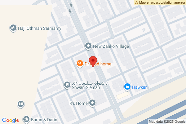 Map Spacious Villa in Zanko Village, Erbil