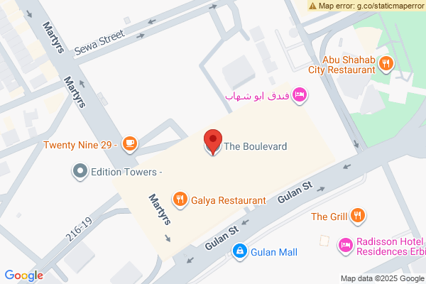 Map Elegant 2-Bedroom Apartment in Erbil