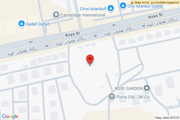 Map Modern 3 Bedroom Flat in Erbil