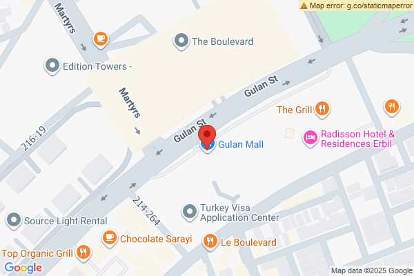 Map Elegant 1-Bedroom Apartment in Erbil