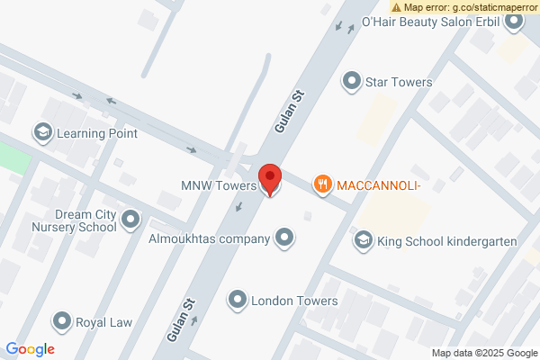 Map Modern 2 Bedroom Apartment in Erbil