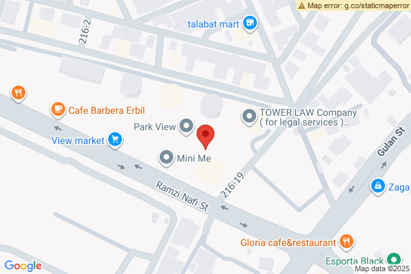 Map Modern Furnished Apartment in Erbil