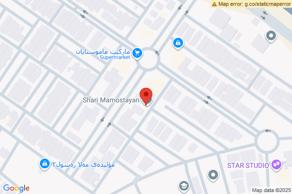 نەخشە شوقەیەکی ئارام لە شاری ماموستایان