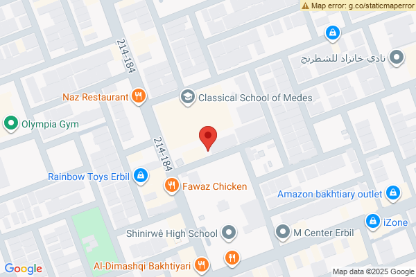 نەخشە پارچە زەوییەکی بازرگانی لە بەختیاری، هەولێر