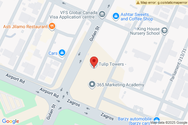 Map One-bedroom apartment in Tulip Towers