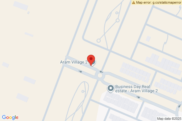 Map Modern House with 4 Bedrooms in Aram Village 2