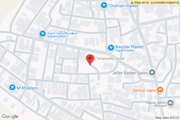 الخريطة قطعة سكنية واسعة في کرد جوتيار