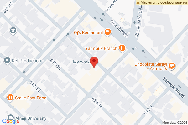 Map Spacious Apartment in Al Yarmouk