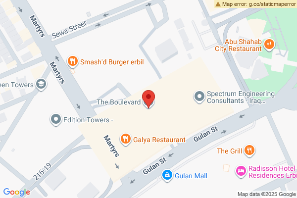 Map Elegant 10th Floor Apartment in Erbil