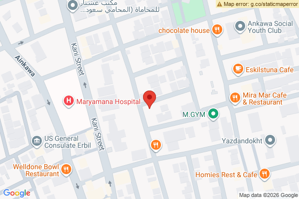 Map Spacious House for Rent in Old Ankawa